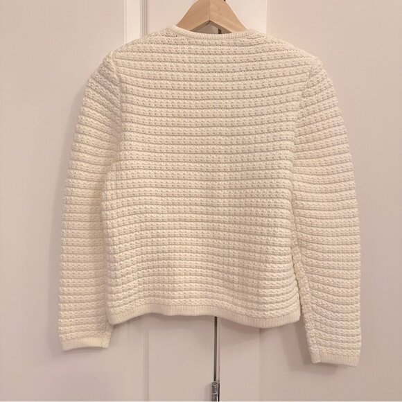 NEW Ba&sh Bash Gaspard Tweed Cardigan Jacket in Ecru Cream White | size 1 / S - Picture 11 of 13